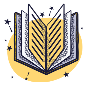 ICPS-homepage-early-literacy-icon open book illustration